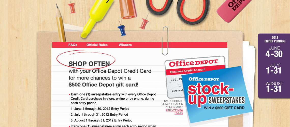 Office Depot Sweepstakes image 1